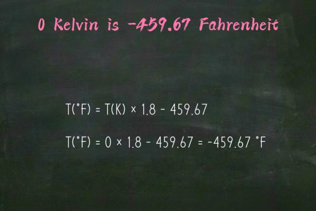 0 Kelvin to Fahrenheit