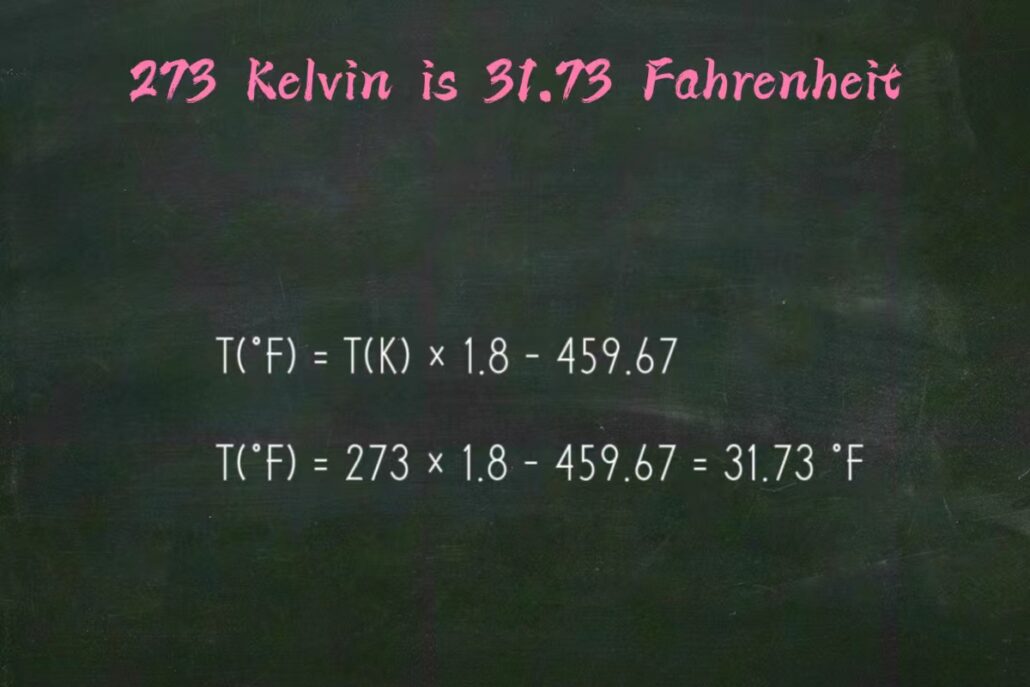 273 Kelvin to Fahrenheit